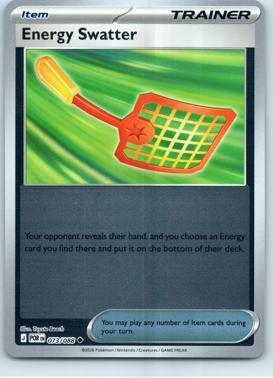 Energy Swatter 073/088 front, the actual card for sale
