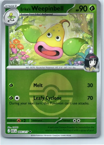 Erika's Weepinbell (Poke Ball) 005/217