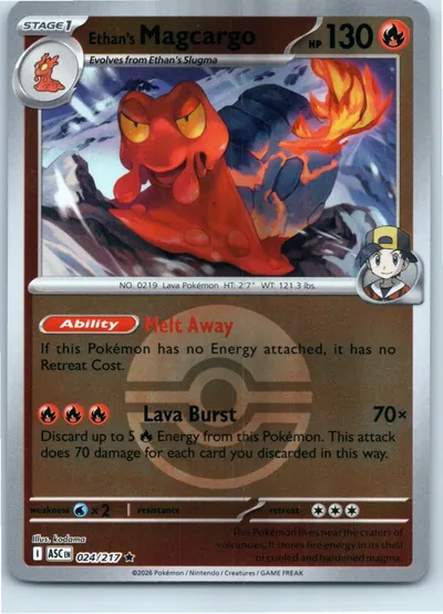 Ethan's Magcargo (Poke Ball) 024/217