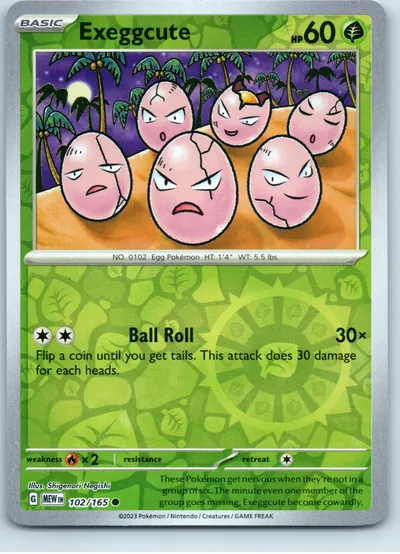 Exeggcute 102/165