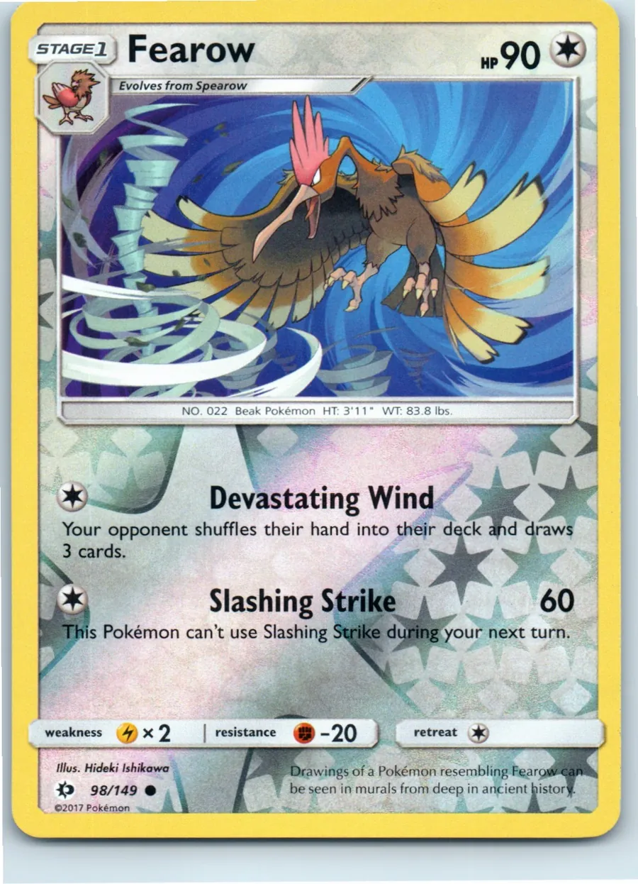 Fearow 98/149 front, the actual card for sale