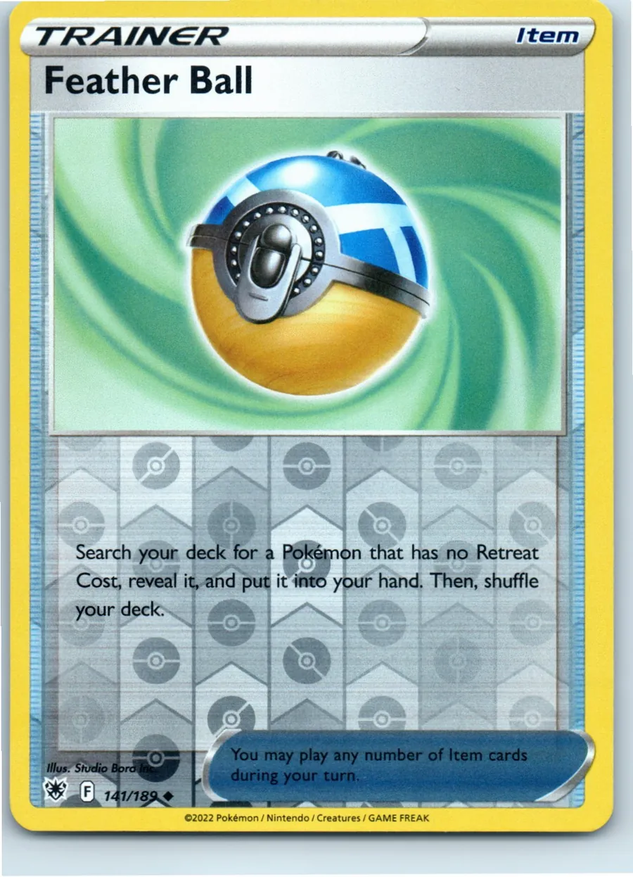 Feather Ball 141/189 front, the actual card for sale