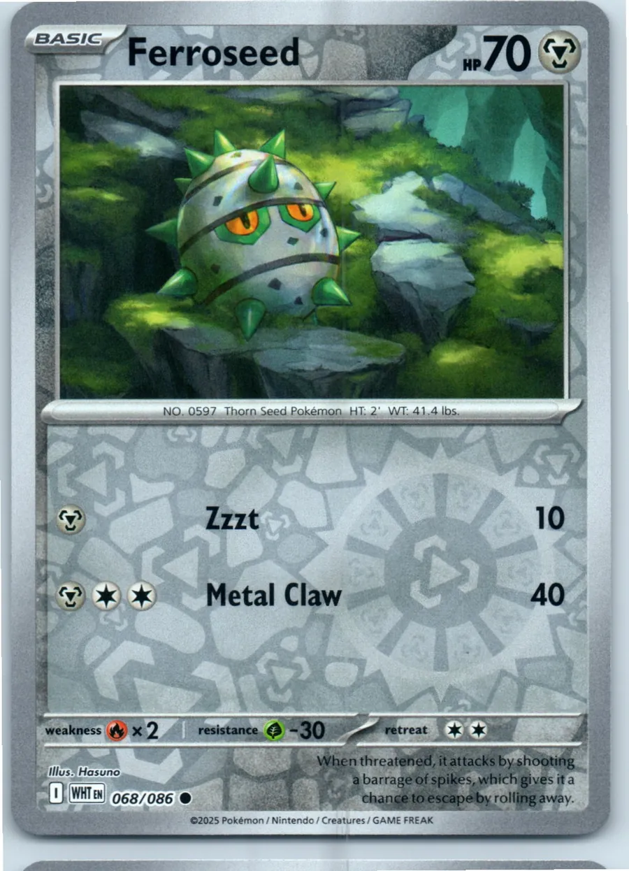 Ferroseed 068/086 front, the actual card for sale