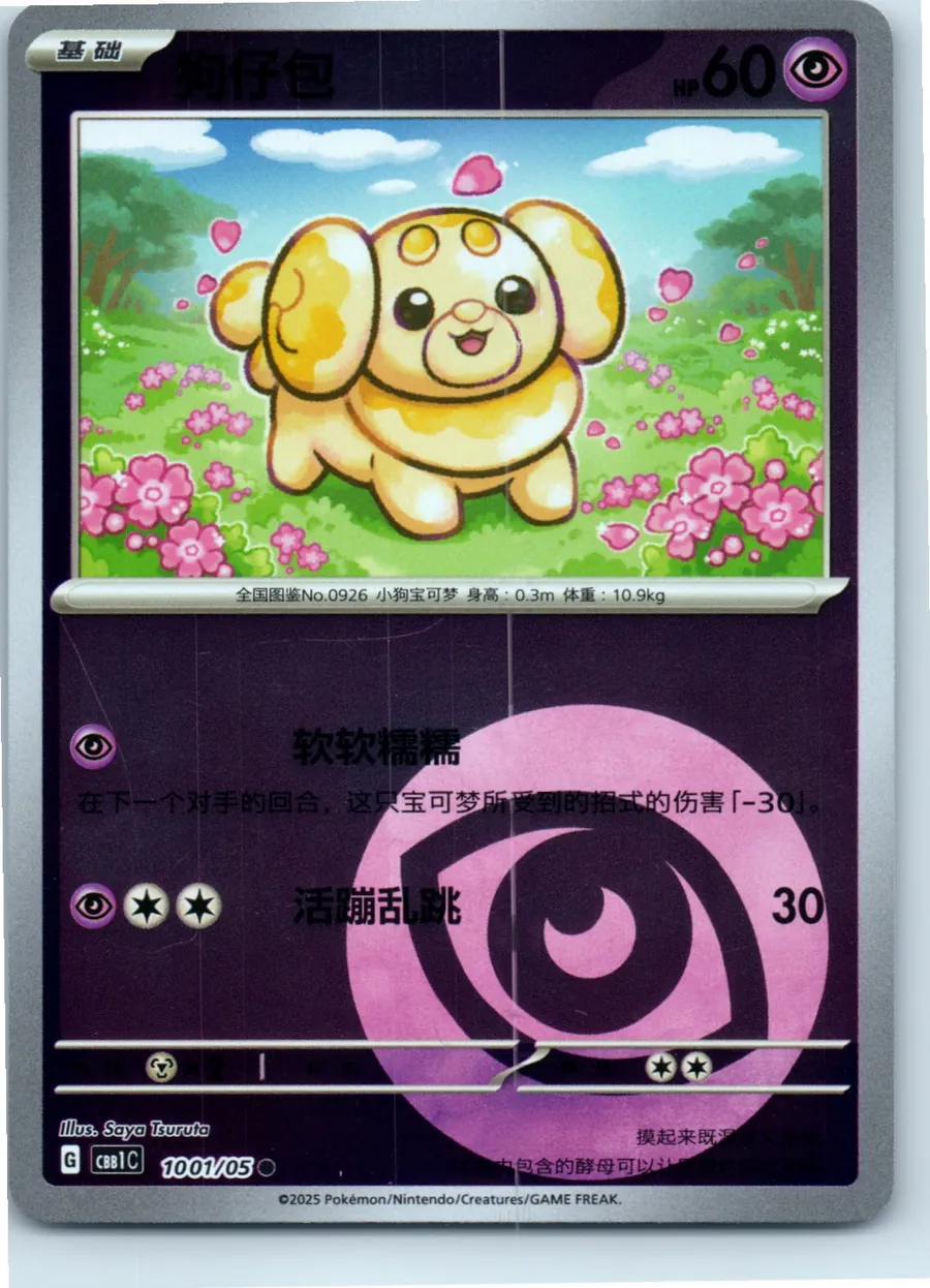 Fidough (Poke Ball Pattern) 1001/05 front, the actual card for sale