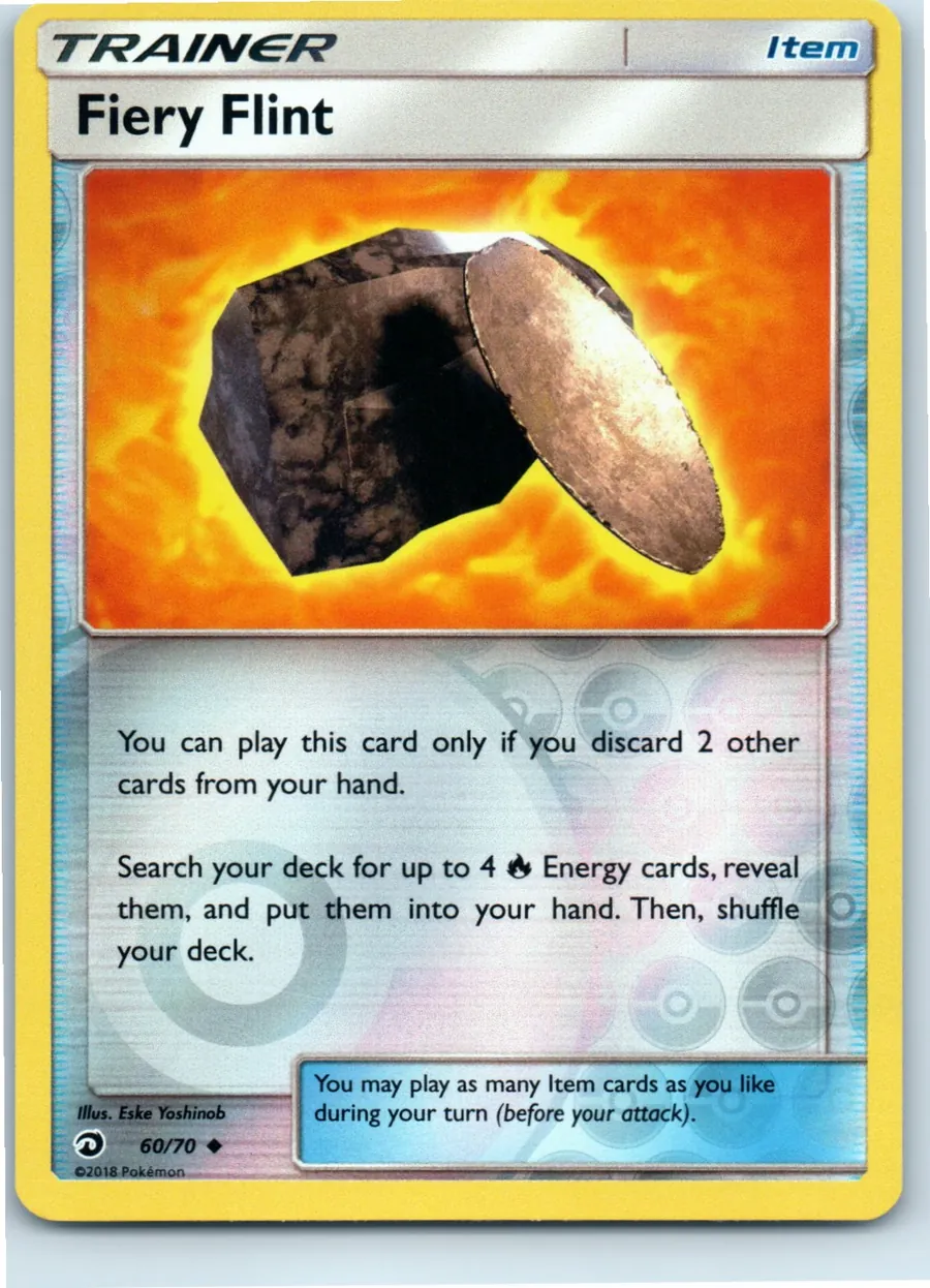 Fiery Flint 60/70 front, the actual card for sale