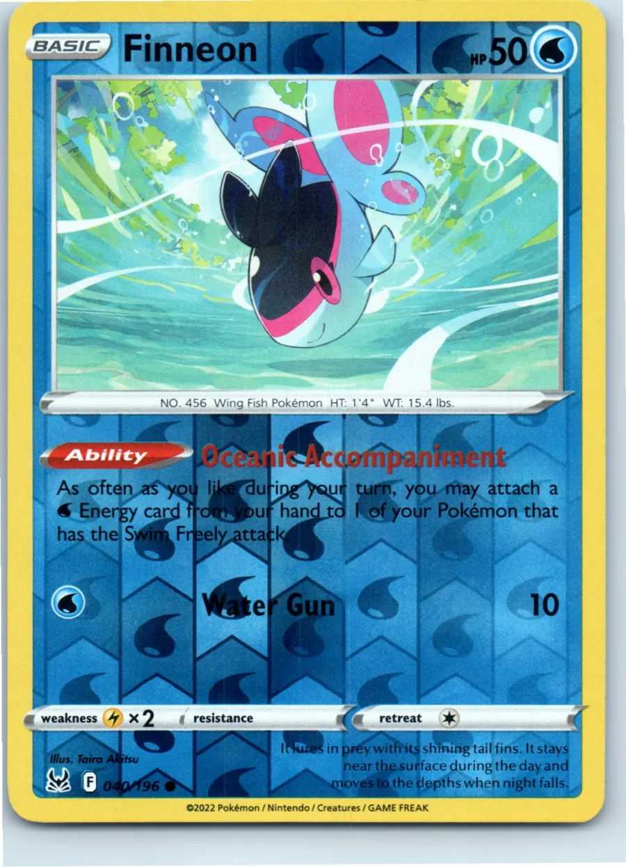 Finneon 040/196 front, the actual card for sale