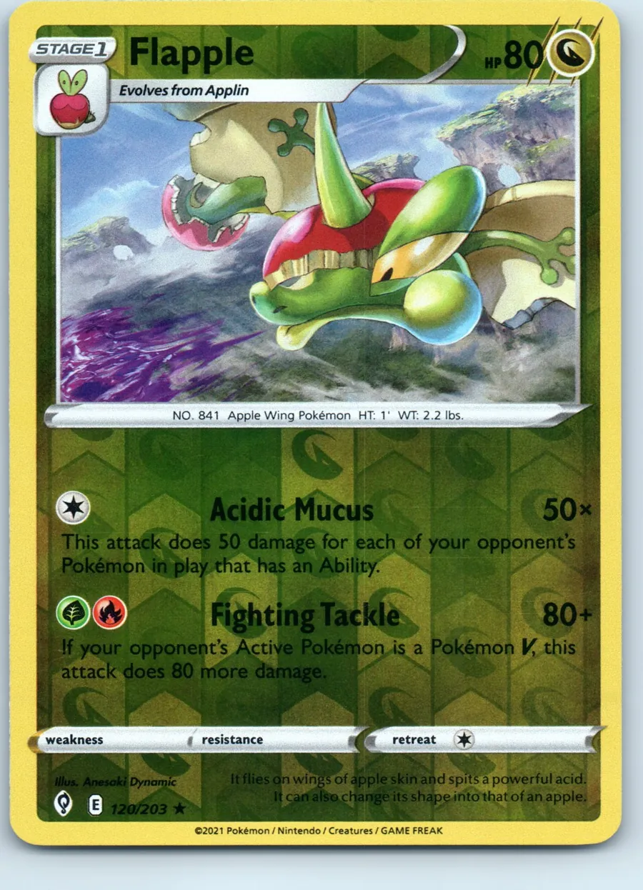 Flapple 120/203 front, the actual card for sale