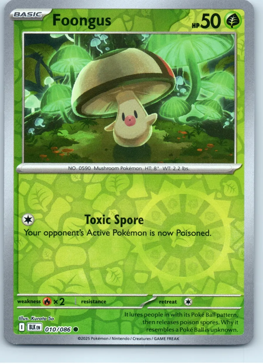 Foongus 010/086 front, the actual card for sale