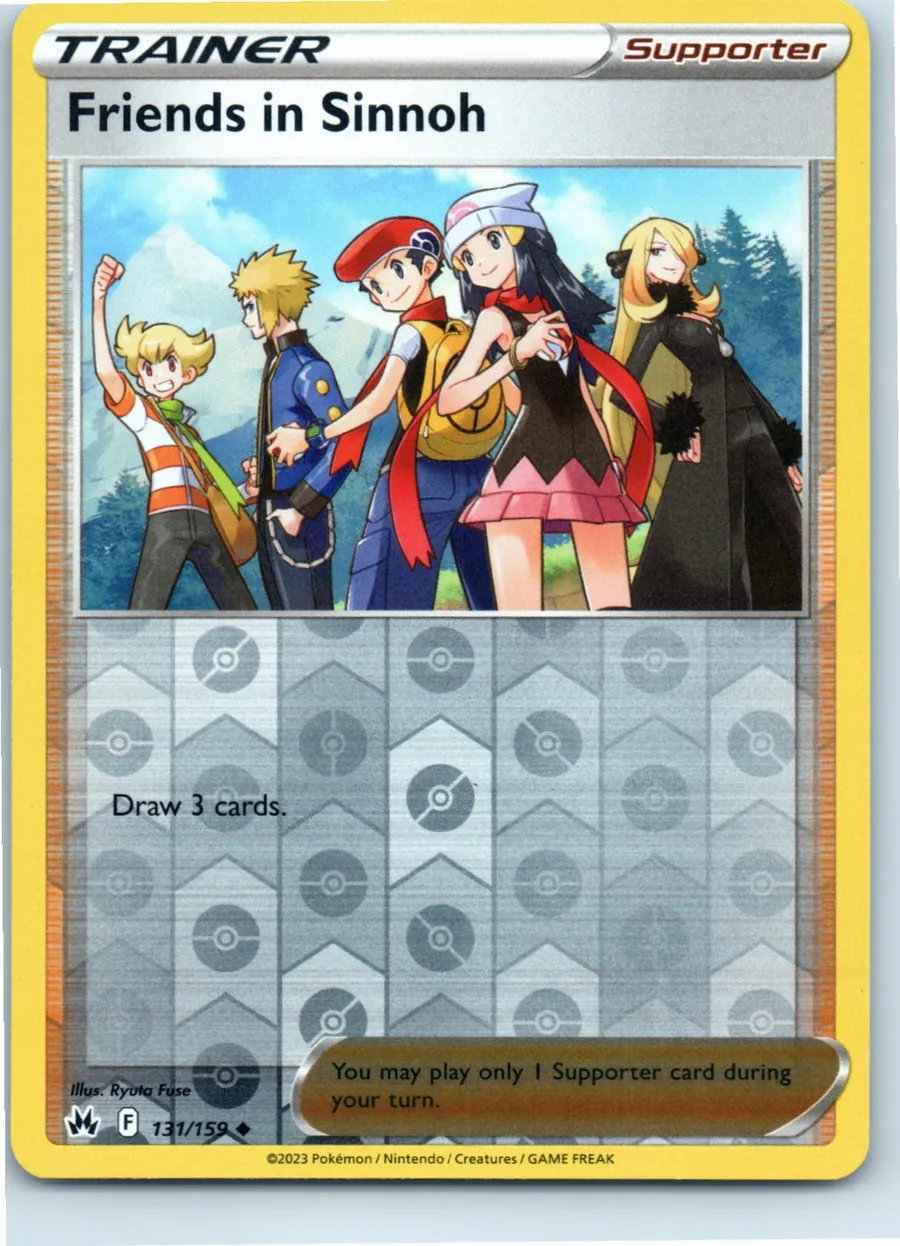 Friends in Sinnoh 131/159 front, the actual card for sale