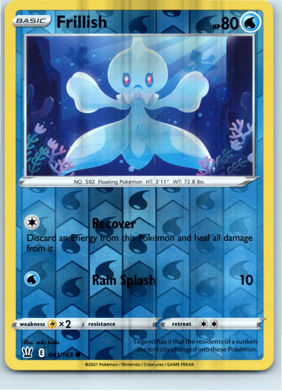 Frillish 041/163 front, the actual card for sale