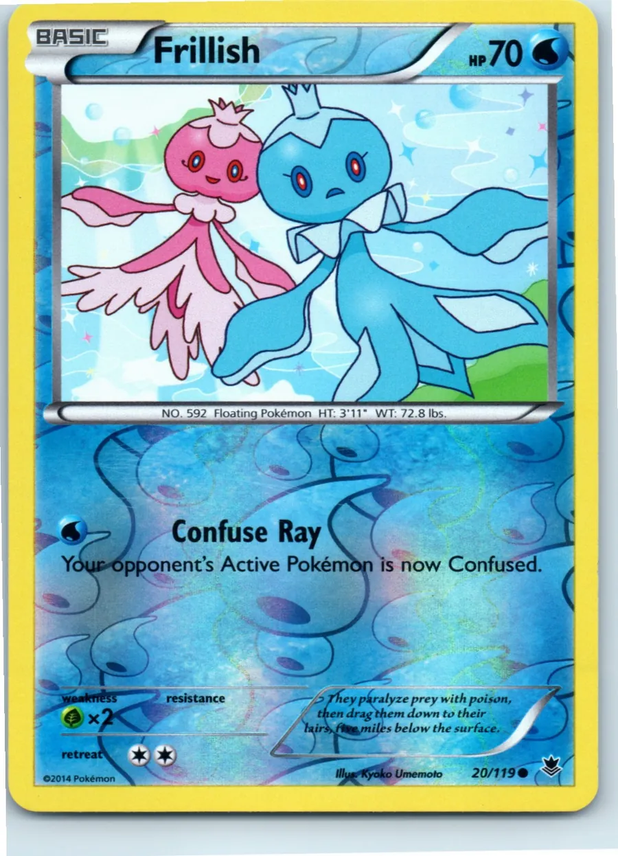 Frillish 20/119 front, the actual card for sale