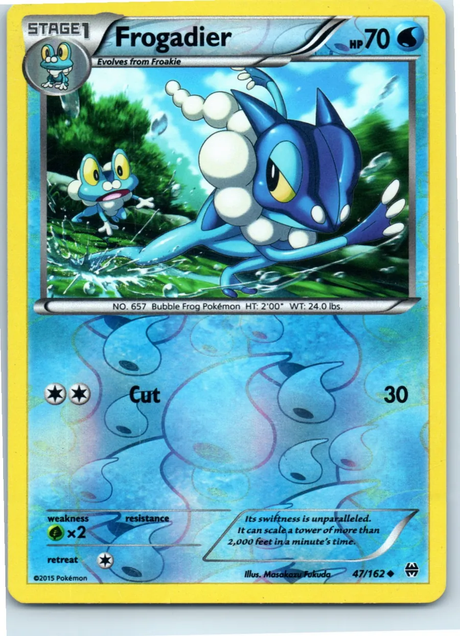 Frogadier 47/162 front, the actual card for sale