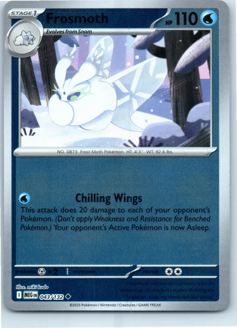 Frosmoth 043/132 front, the actual card for sale