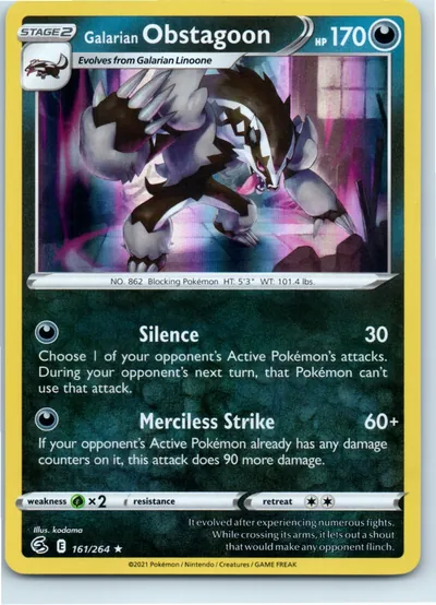 Galarian Obstagoon 161/264