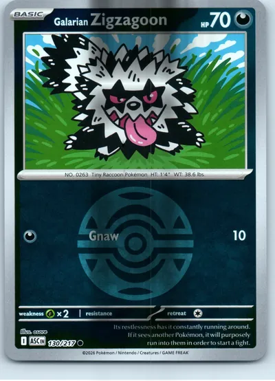 Galarian Zigzagoon (Dusk Ball) 130/217