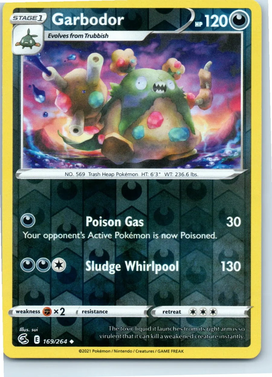 Garbodor 169/264 front, the actual card for sale