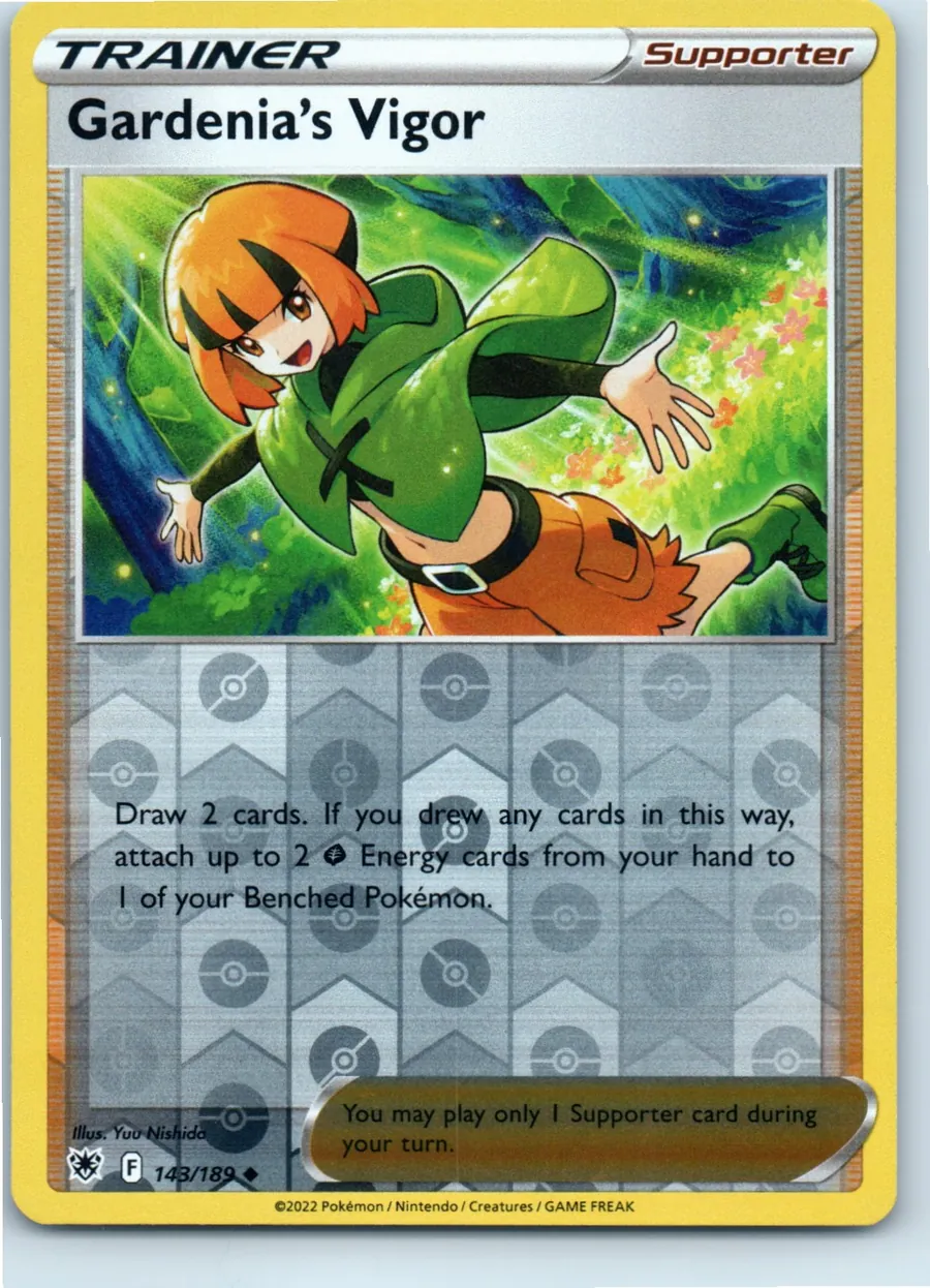 Gardenia's Vigor 143/189 front, the actual card for sale