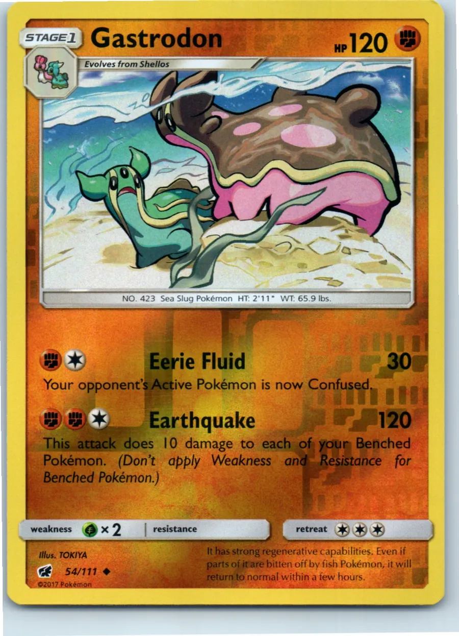 Gastrodon 54/111 front, the actual card for sale