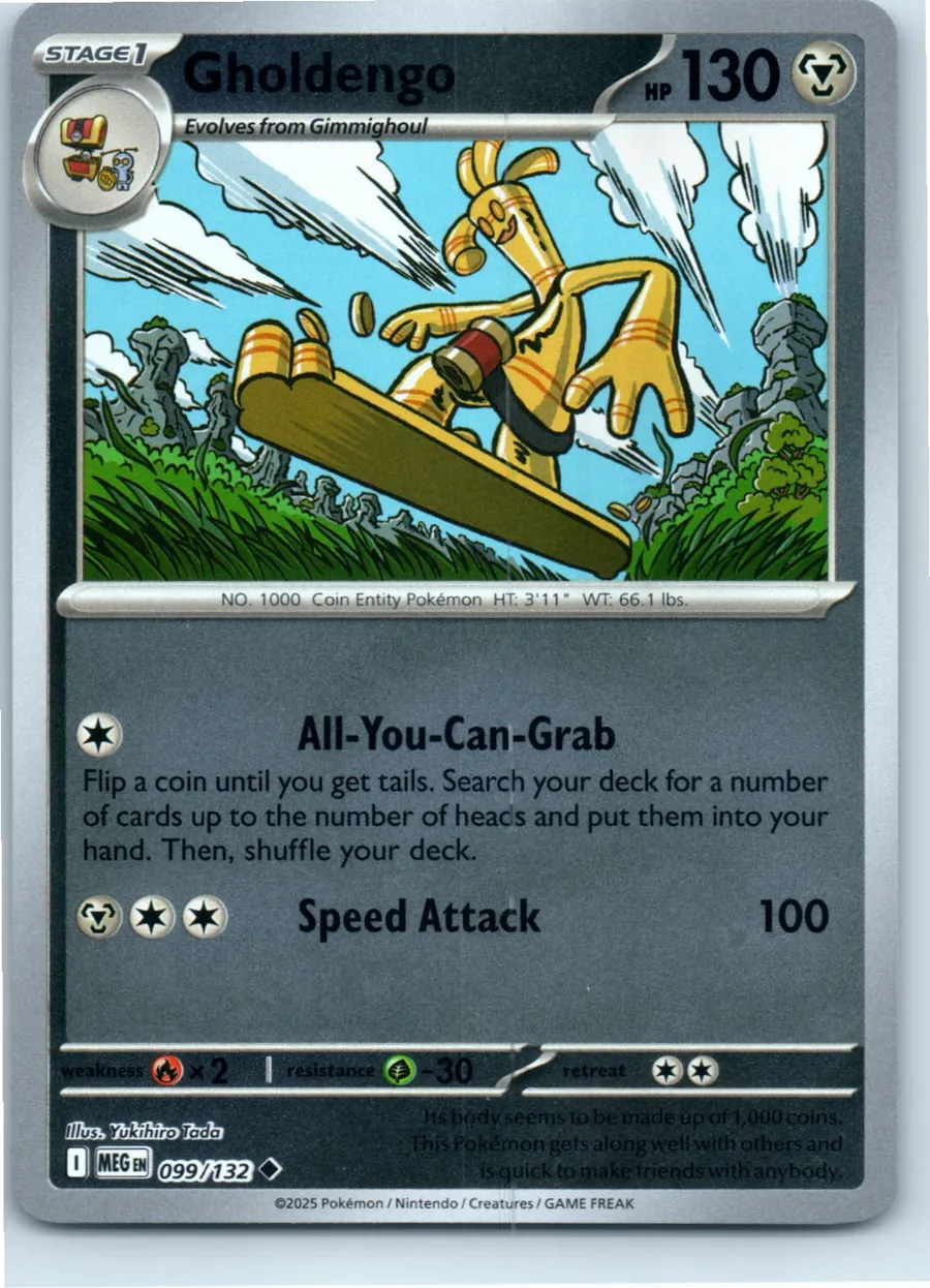 Gholdengo 099/132 front, the actual card for sale