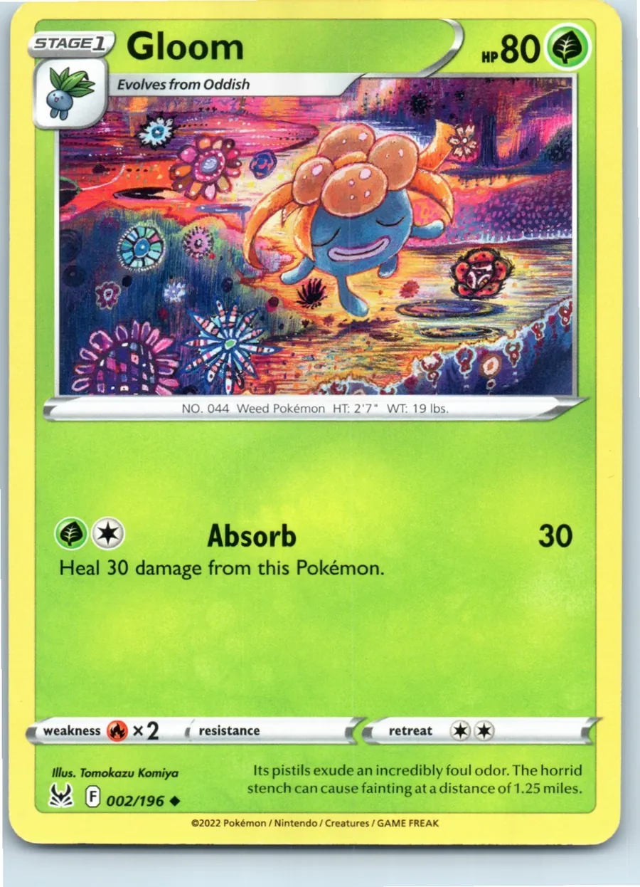 Gloom 002/196 front, the actual card for sale