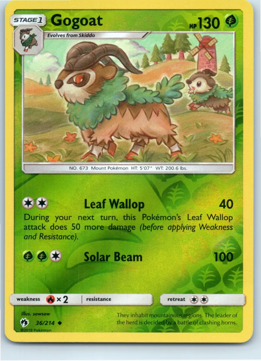 Gogoat 36/214 front, the actual card for sale