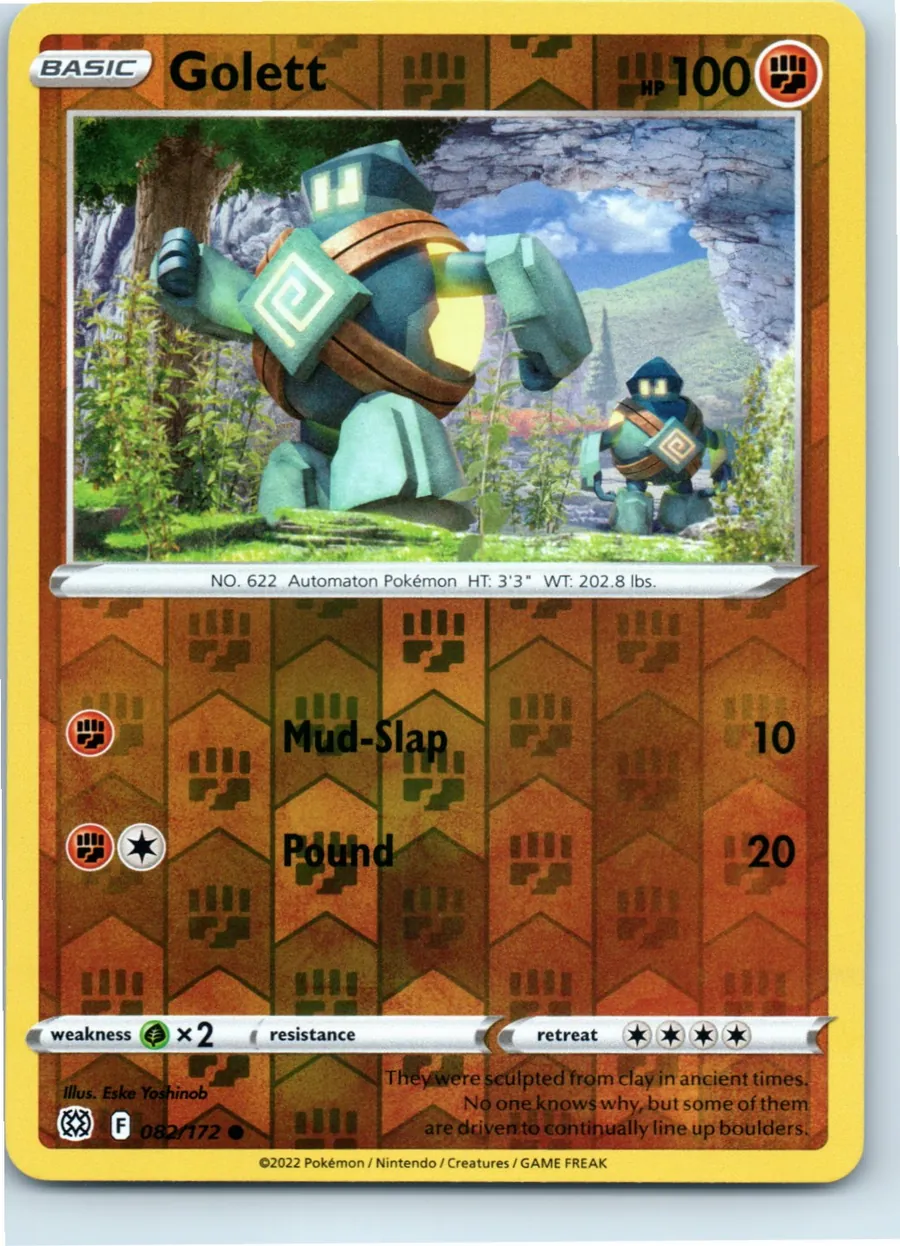 Golett 082/172 front, the actual card for sale