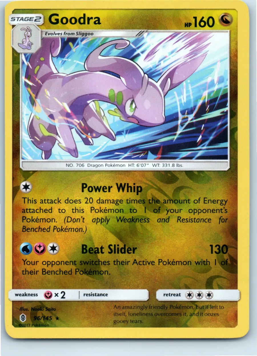Goodra 96/145 front, the actual card for sale