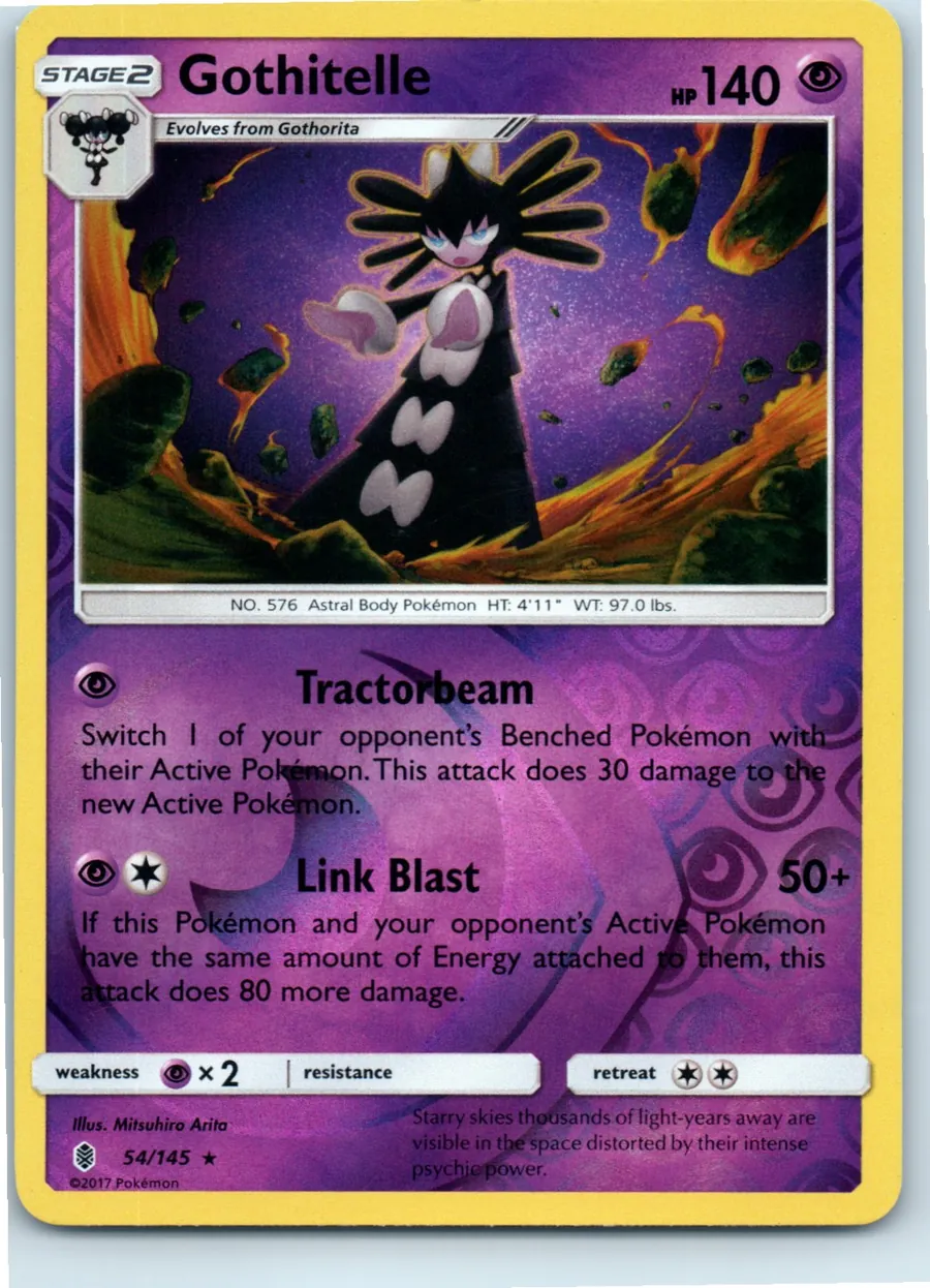 Gothitelle 54/145 front, the actual card for sale
