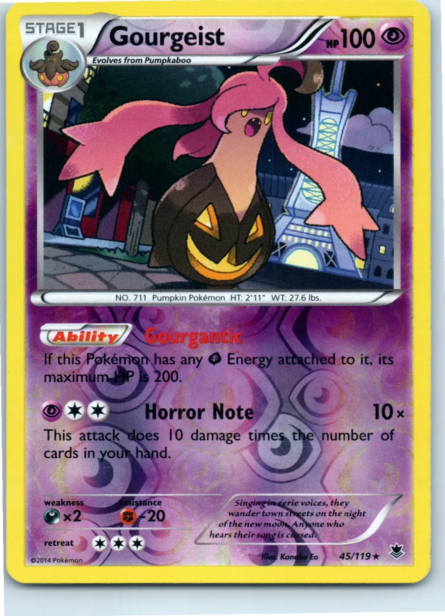 Gourgeist 45/119 front, the actual card for sale