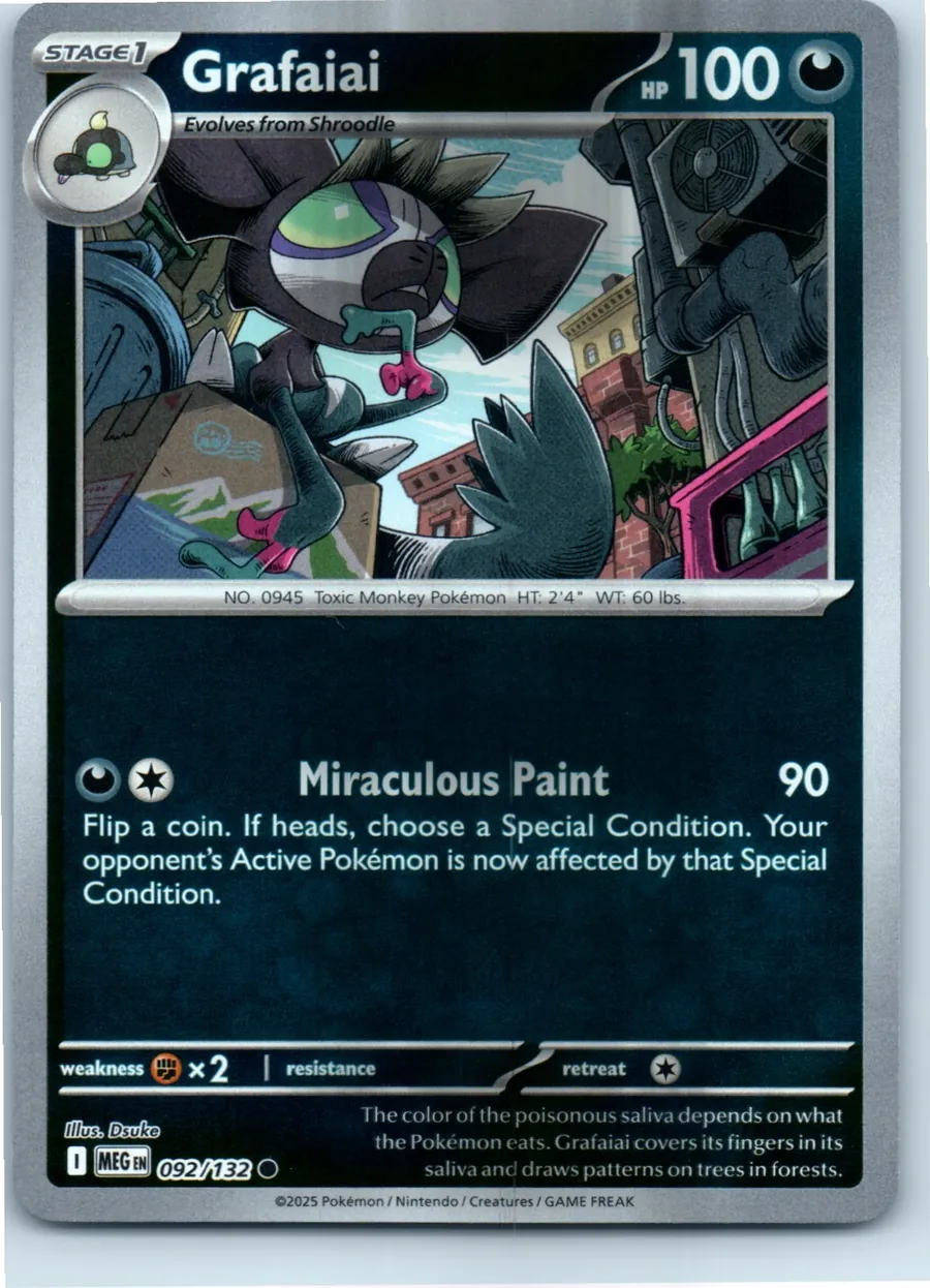 Grafaiai 092/132 front, the actual card for sale