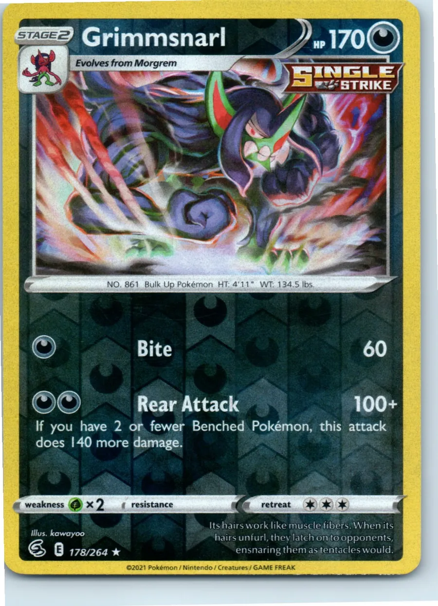 Grimmsnarl 178/264 front, the actual card for sale