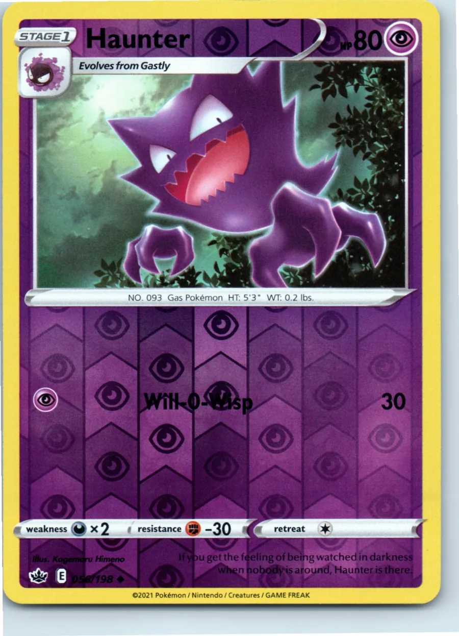 Haunter 056/198 front, the actual card for sale