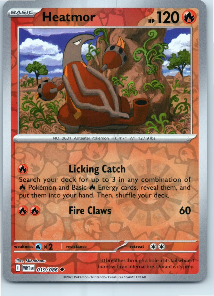 Heatmor 019/086 front, the actual card for sale