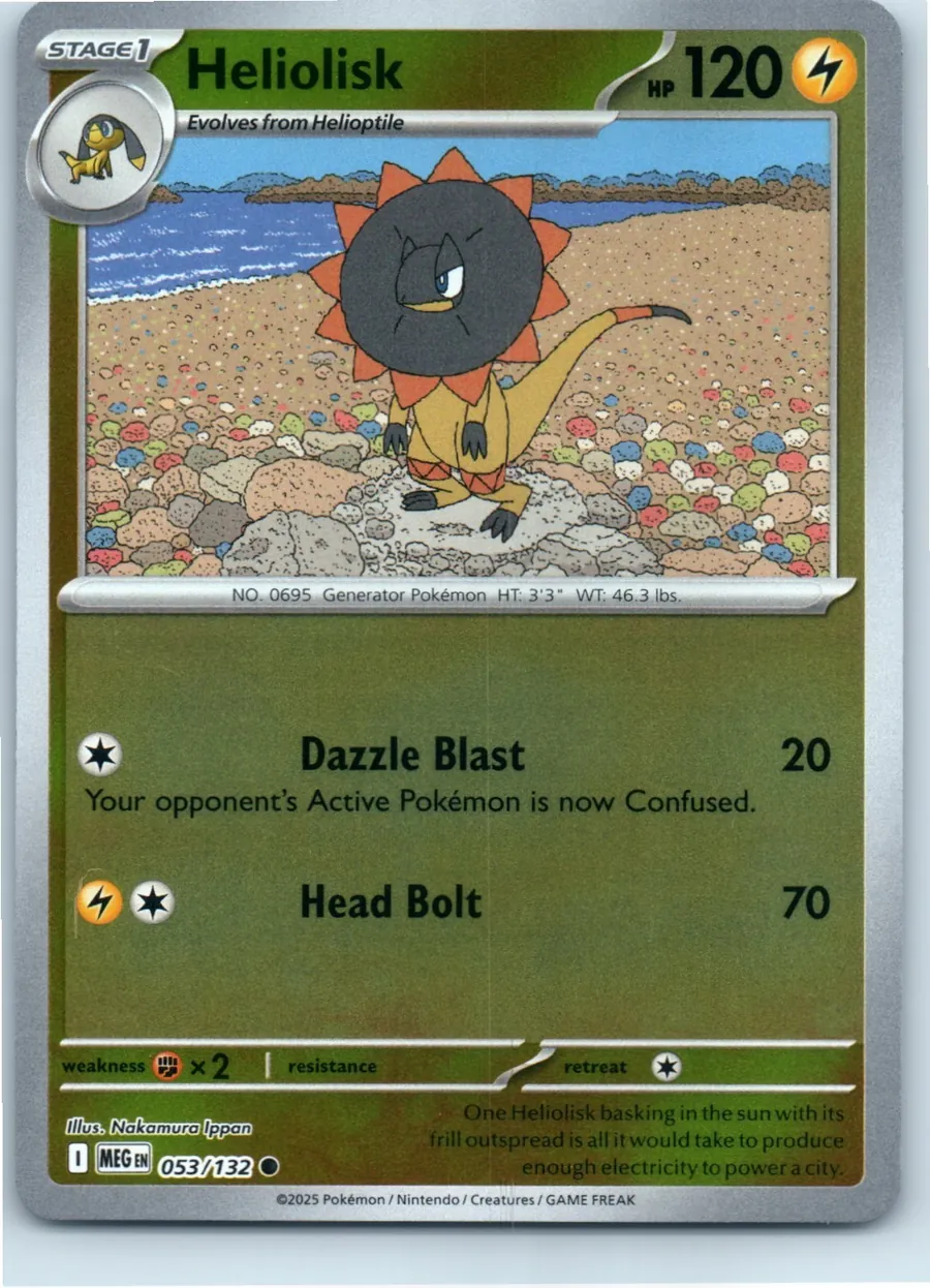 Heliolisk 053/132 front, the actual card for sale