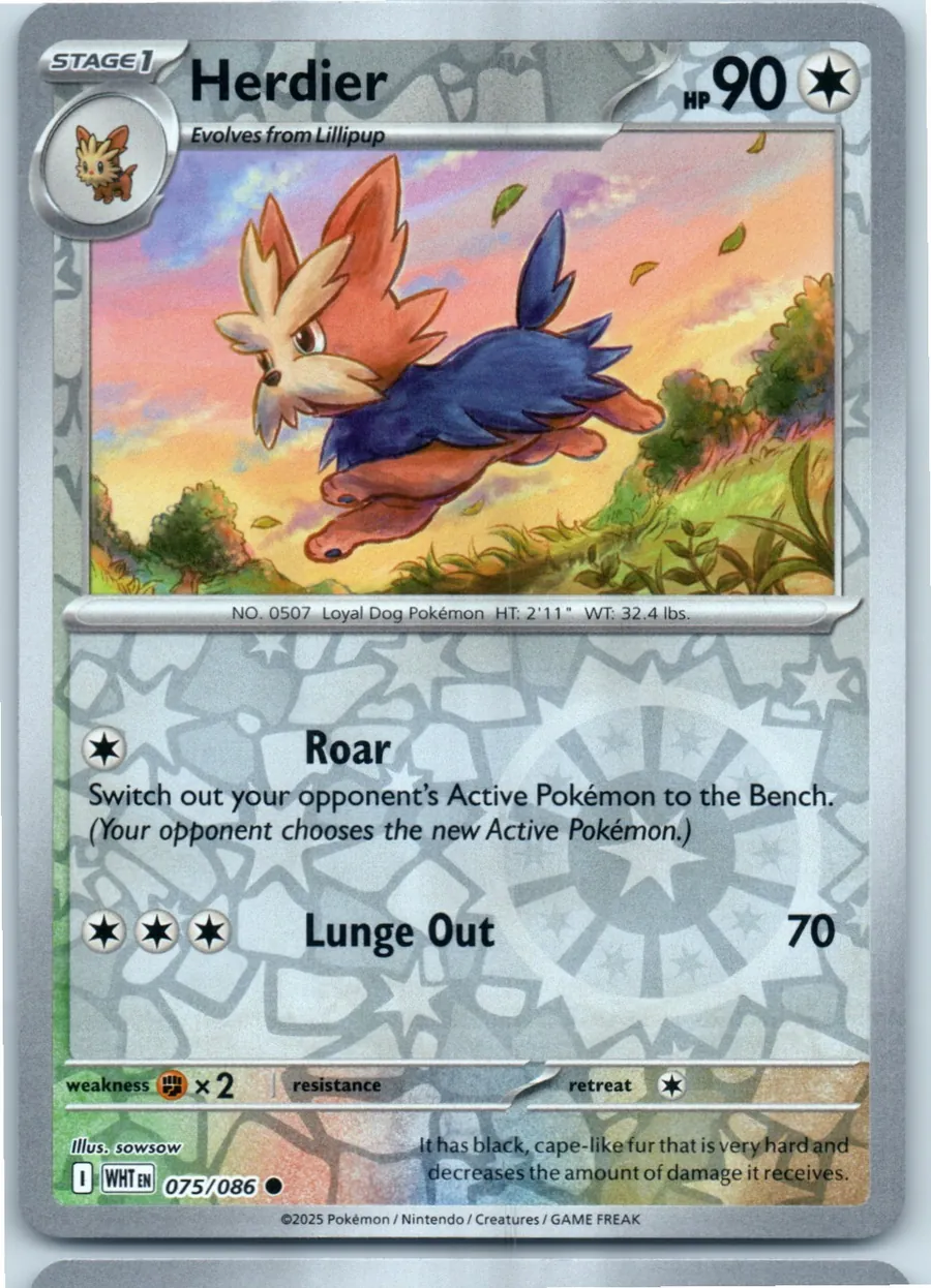Herdier 075/086 front, the actual card for sale