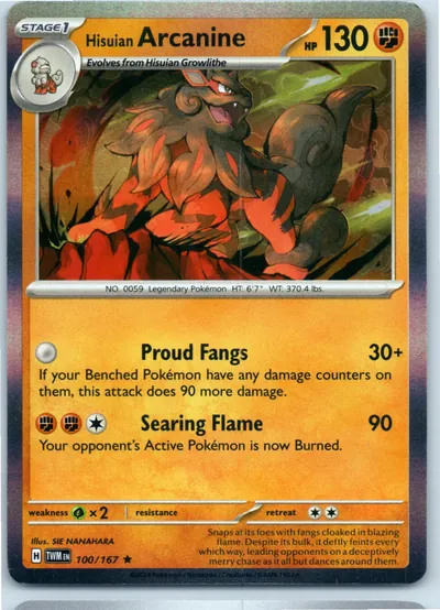 Hisuian Arcanine 100/167