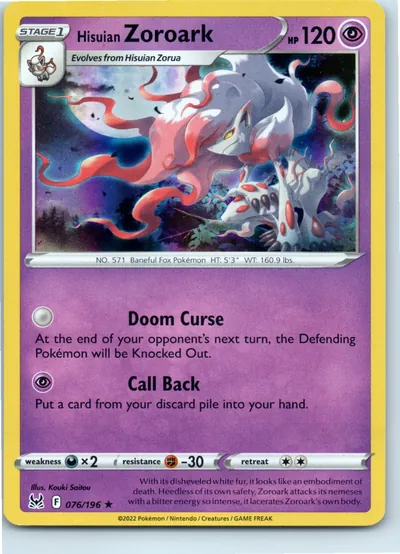 Hisuian Zoroark 076/196