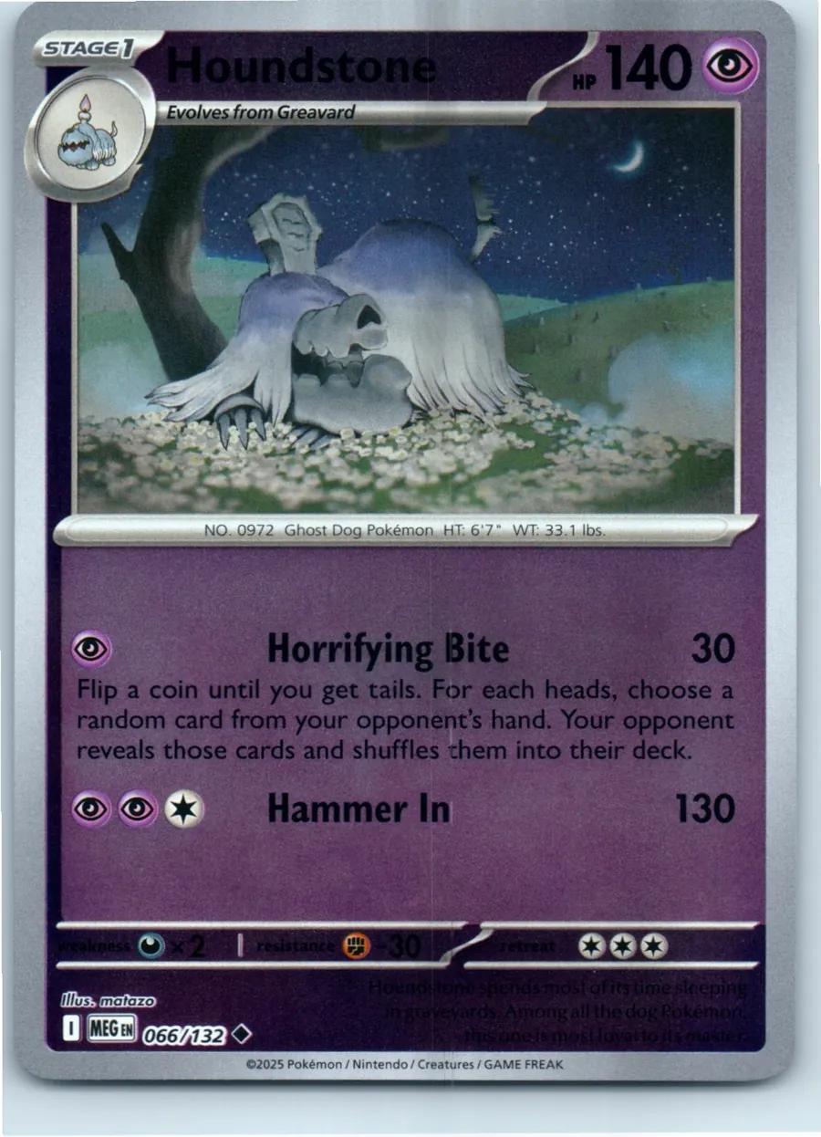 Houndstone 066/132 front, the actual card for sale