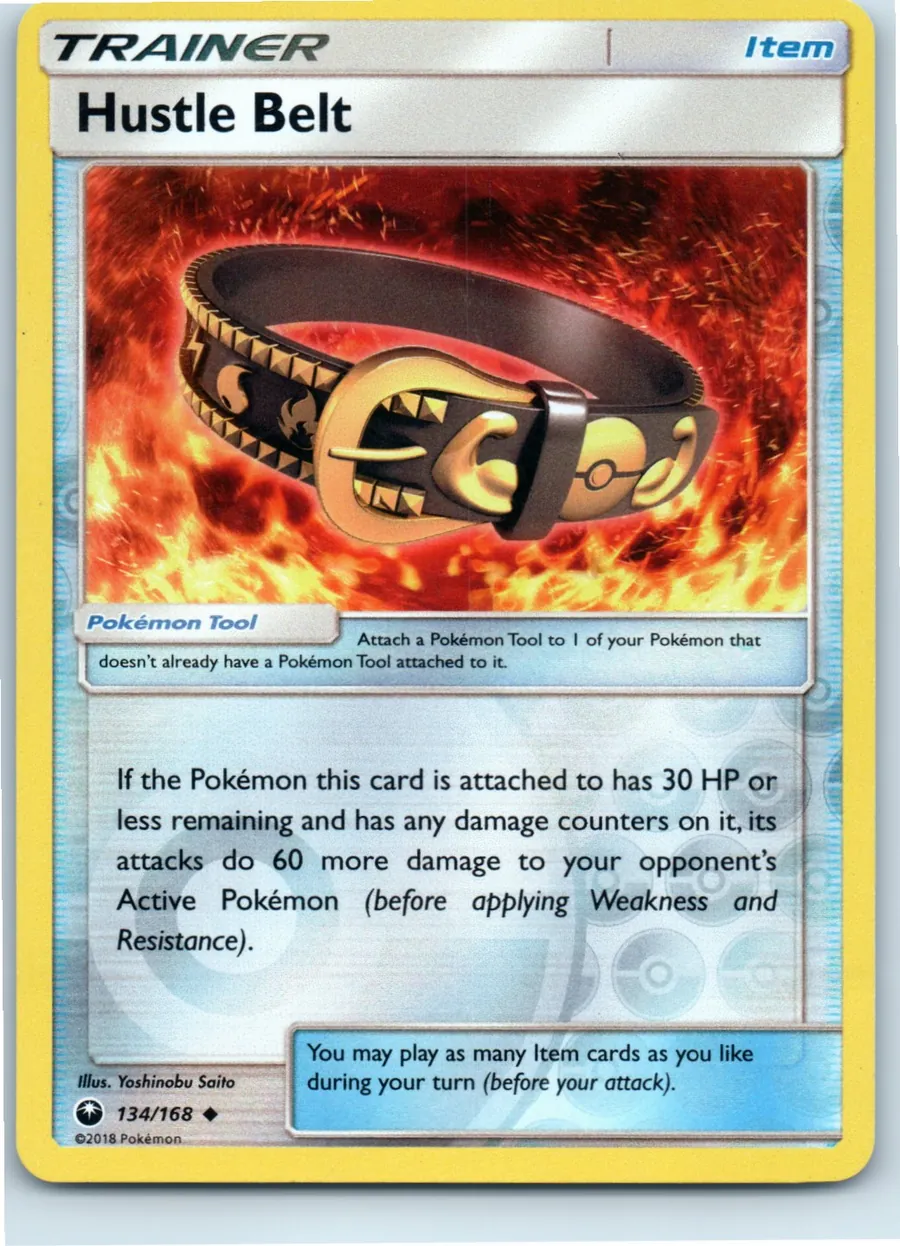 Hustle Belt 134/168 front, the actual card for sale