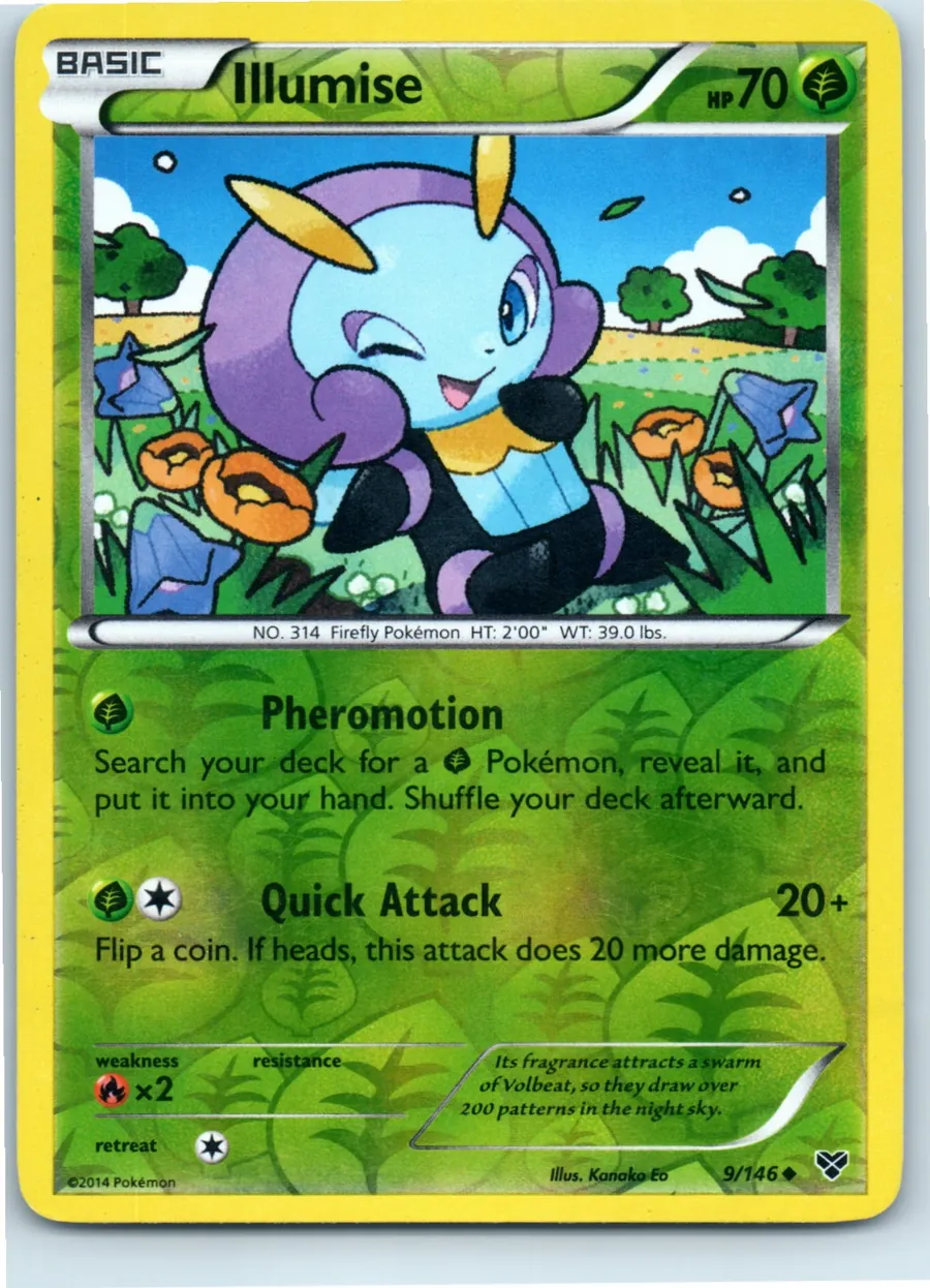 Illumise 9/146 front, the actual card for sale