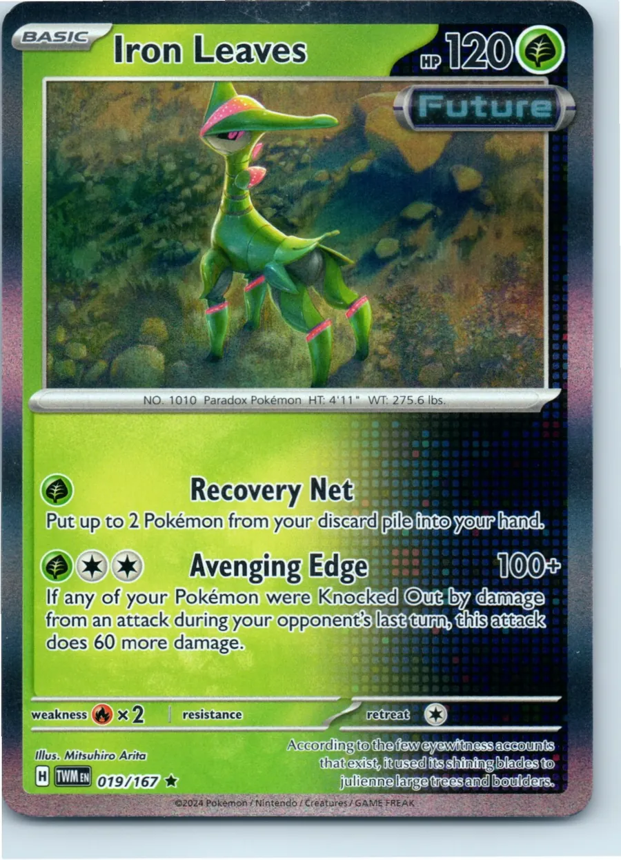 Iron Leaves 019/167 front, the actual card for sale