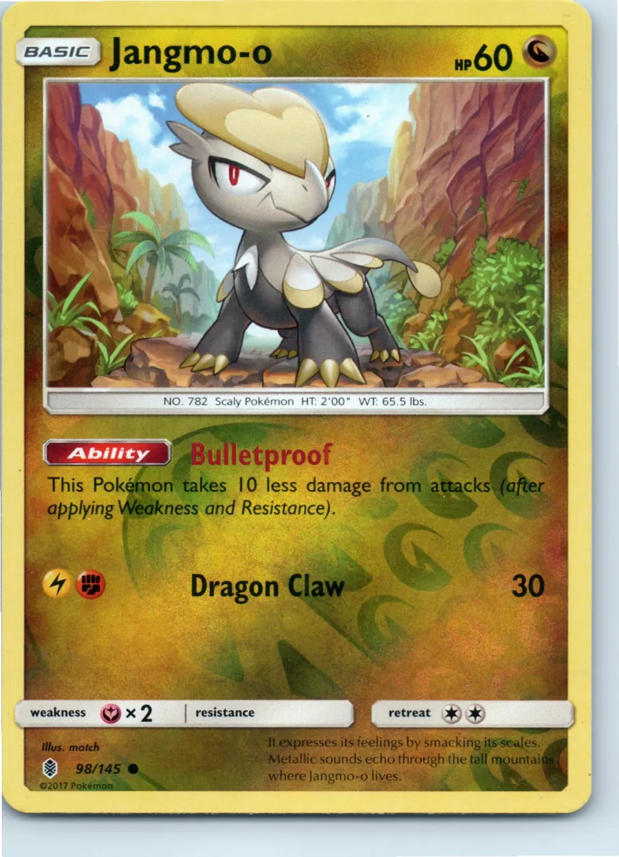 Jangmo-o 98/145 front, the actual card for sale