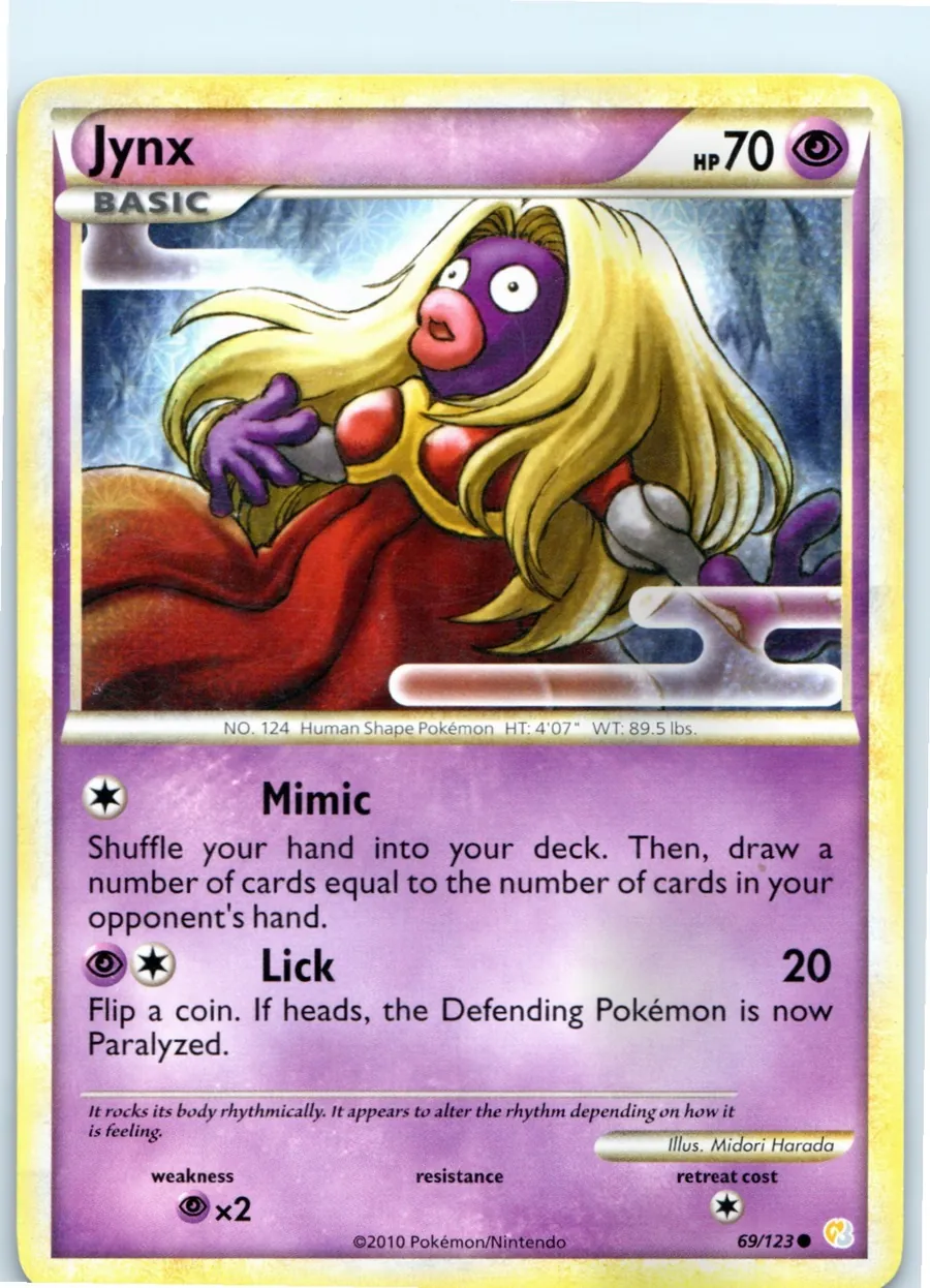 Jynx 69/123 front, the actual card for sale