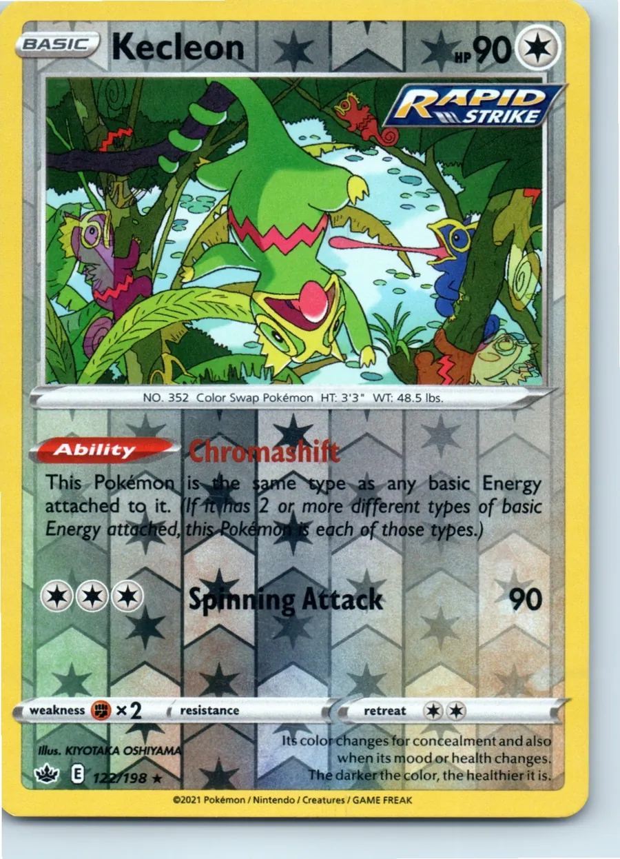 Kecleon 122/198 front, the actual card for sale