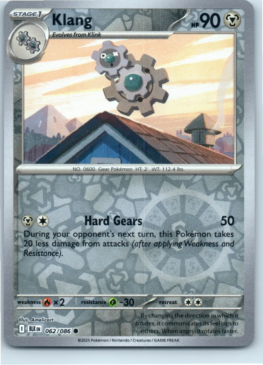Klang 062/086 front, the actual card for sale
