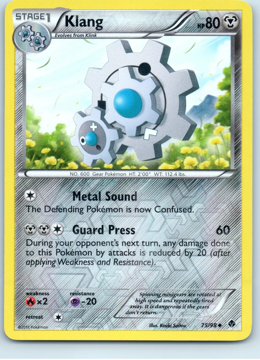 Klang 75/98 front, the actual card for sale