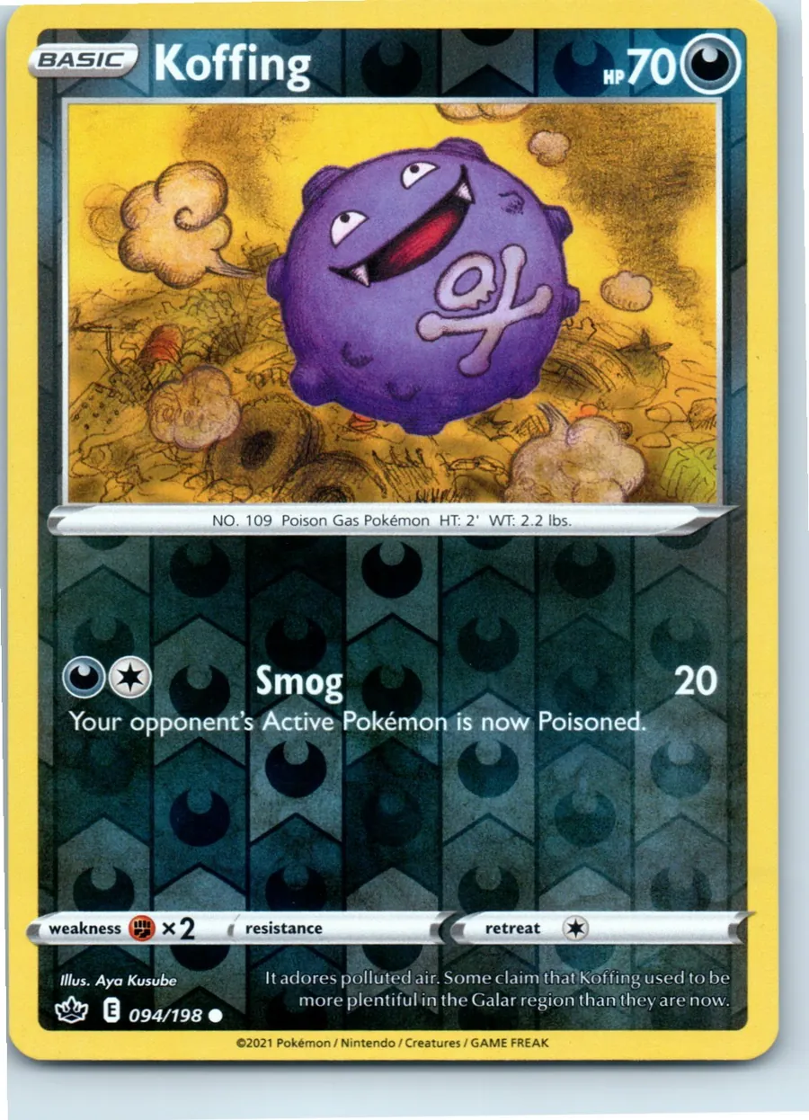 Koffing 094/198 front, the actual card for sale