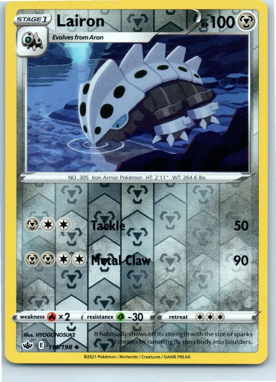 Lairon 110/198 front, the actual card for sale