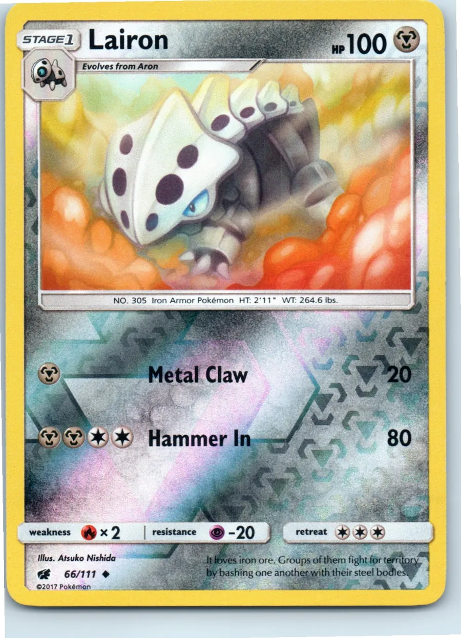 Lairon 66/111 front, the actual card for sale
