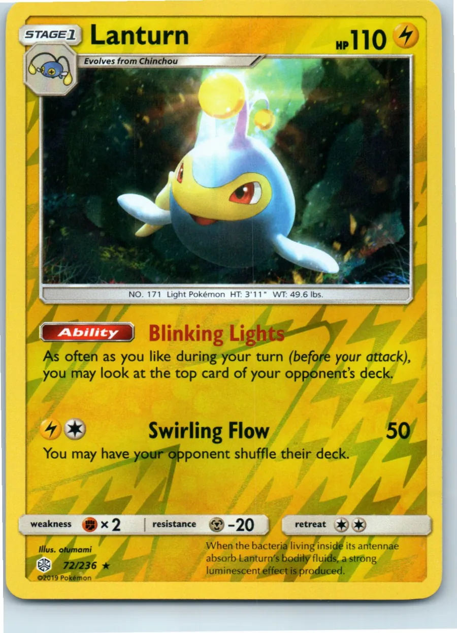 Lanturn 72/236 front, the actual card for sale